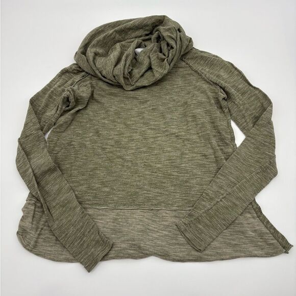 Free people | cocoon Green Cowl Neck Sweater | medium - Picture 5 of 7